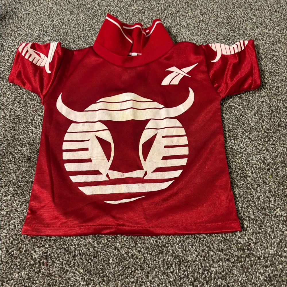 Red Kids Shirt with Bull Design